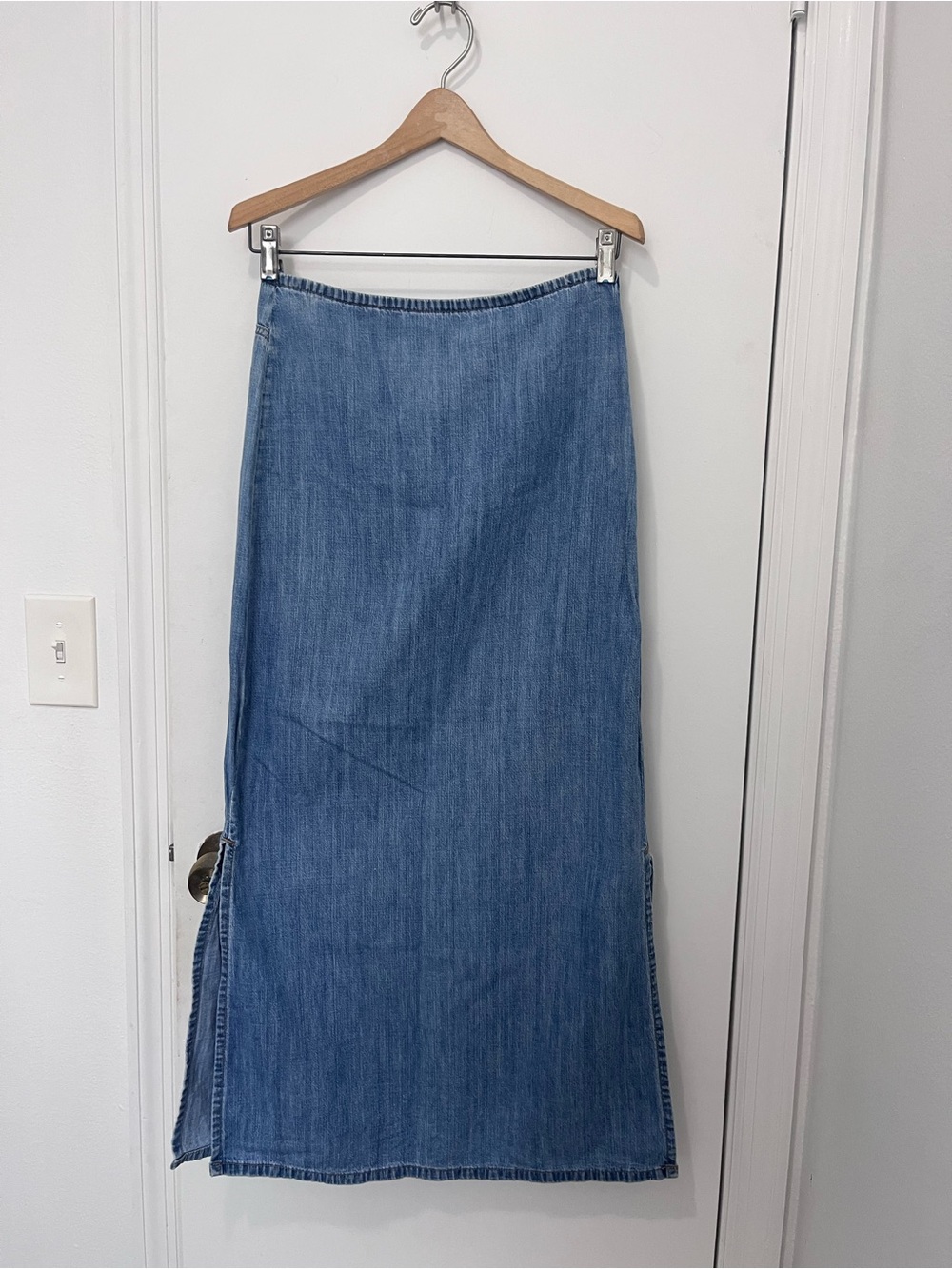 90s Vintage Mavi Maxi Denim Skirt XS